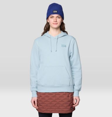 Women's MHW Logo PO Hoody, Color: Ice Shadow, image 17