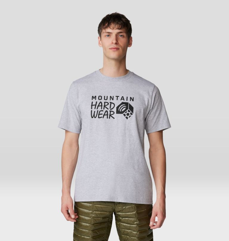 Men's MHW Logo Short Sleeve, Color: Hardwear Grey Heather, image 5