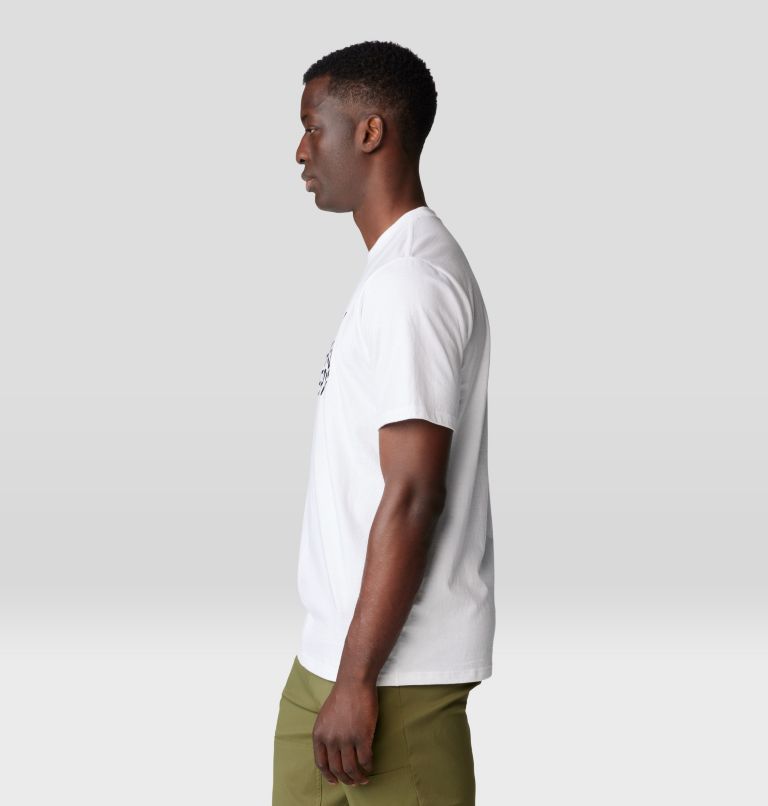 Men's MHW Logo Short Sleeve, Color: White, image 3