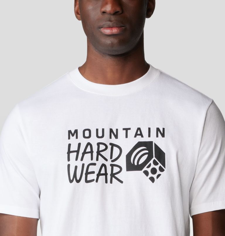 Men's MHW Logo Short Sleeve, Color: White, image 4