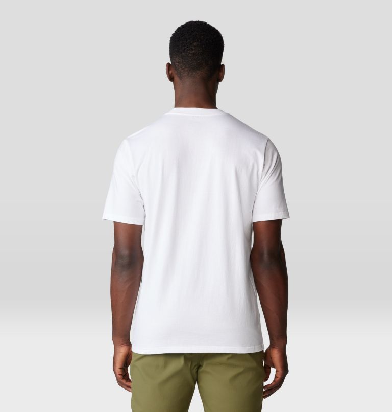 Men's MHW Logo Short Sleeve, Color: White, image 2