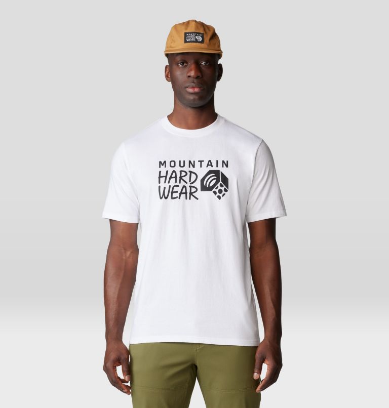 Men's MHW Logo Short Sleeve, Color: White, image 1