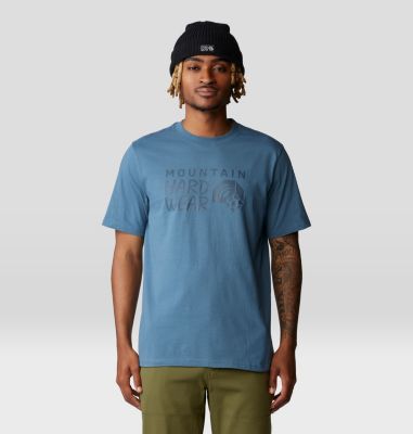 Men's MHW Logo Short Sleeve, Color: Adriatic Blue, image 5