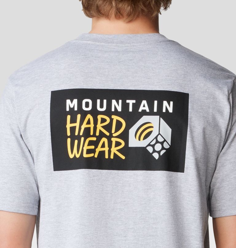 Men's MHW Box Logo Short Sleeve, Color: Hardwear Grey Heather, image 5