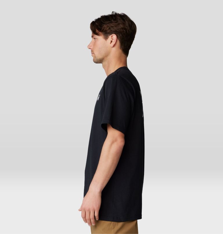 Men's Back Logo Short Sleeve, Color: Black, image 3