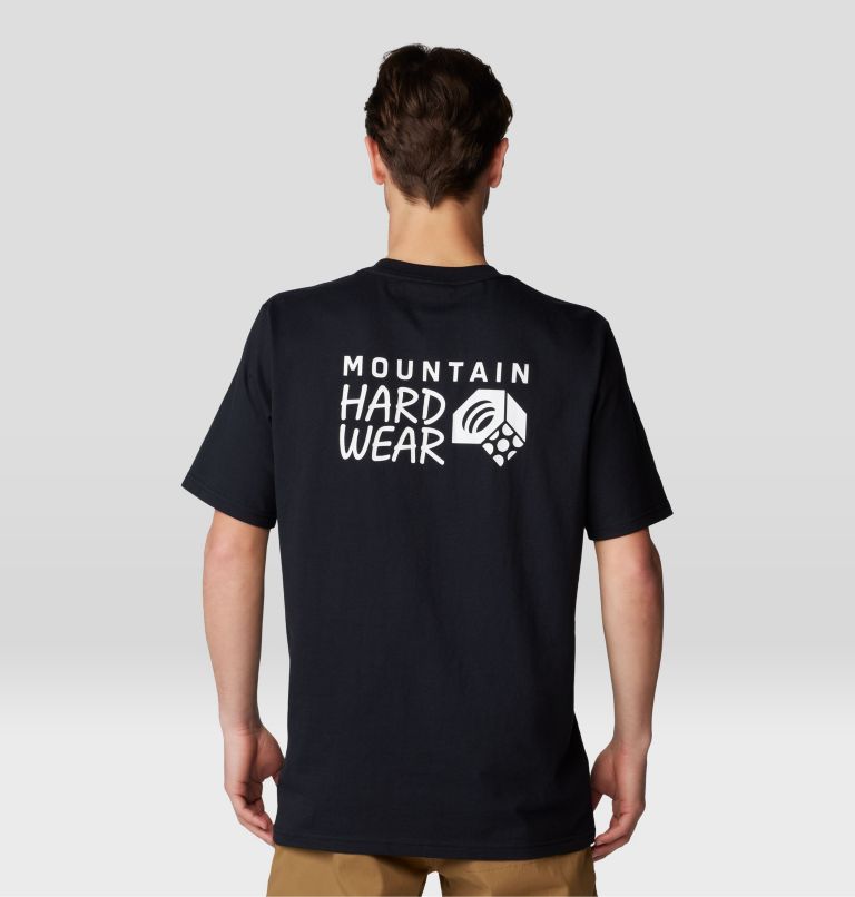 Men's Back Logo Short Sleeve, Color: Black, image 2