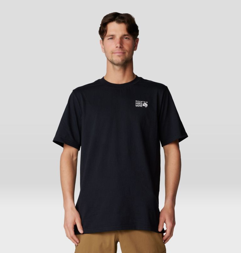 Men's Back Logo Short Sleeve, Color: Black, image 1
