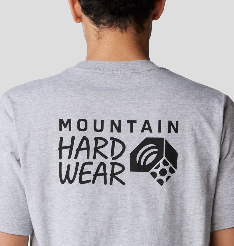 Men's Back Logo Short Sleeve, Color: Hardwear Grey Heather, image 5