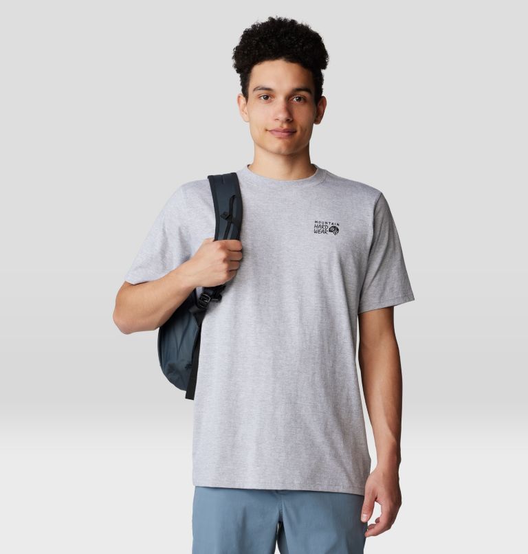 Men's Back Logo Short Sleeve, Color: Hardwear Grey Heather, image 6