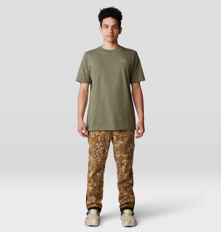 Men's Back Logo Short Sleeve, Color: Stone Green, image 11
