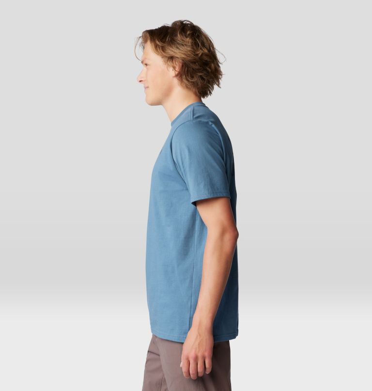Men's Back Logo Short Sleeve, Color: Adriatic Blue, image 3