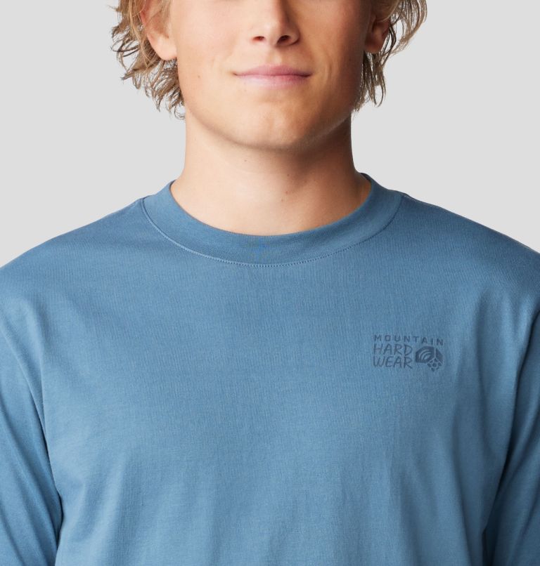 Men's Back Logo Short Sleeve, Color: Adriatic Blue, image 4