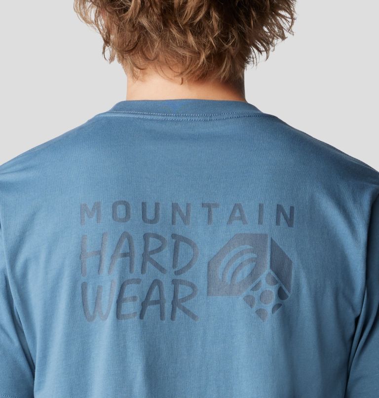 Men's Back Logo Short Sleeve, Color: Adriatic Blue, image 5