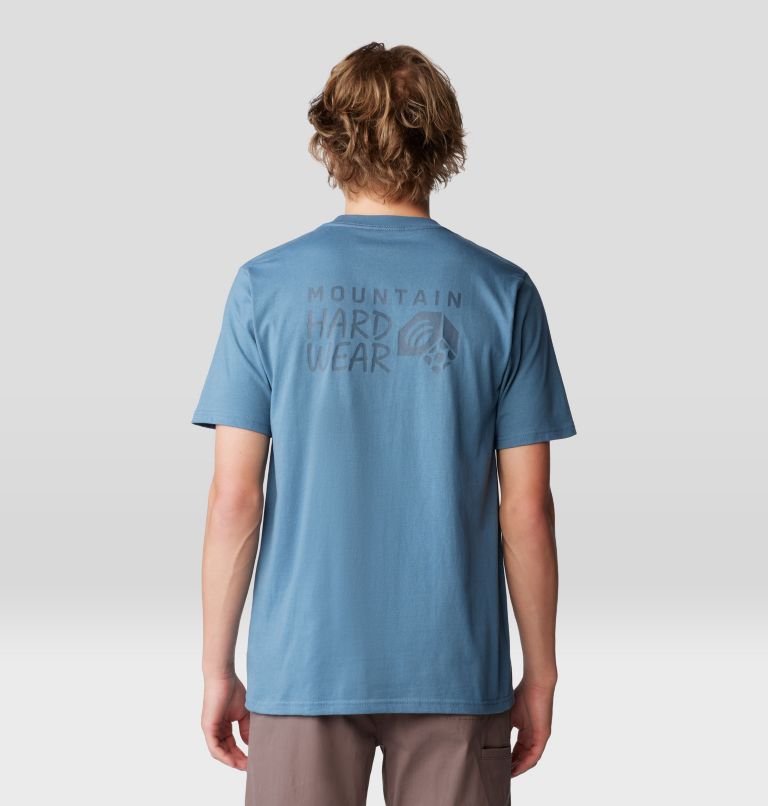 Men's Back Logo Short Sleeve, Color: Adriatic Blue, image 2