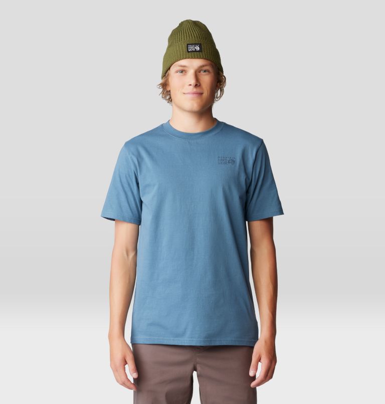 Men's Back Logo Short Sleeve, Color: Adriatic Blue, image 1