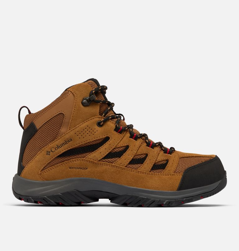 Chaussure de Randonnée Mid Imperméable Crestwood II Homme, Color: Camel Brown, Mountain Red, image 1