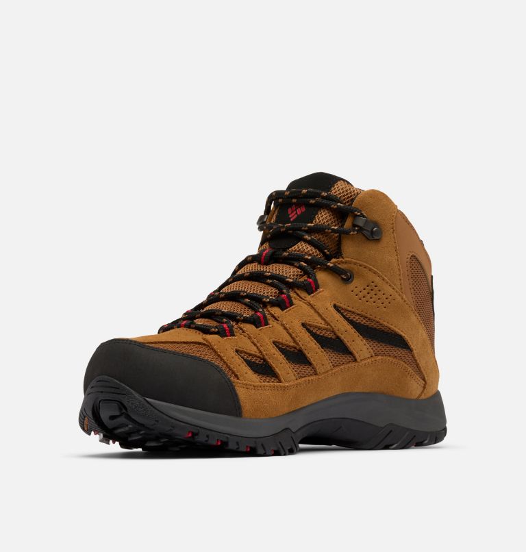 Chaussure de Randonnée Mid Imperméable Crestwood II Homme, Color: Camel Brown, Mountain Red, image 6