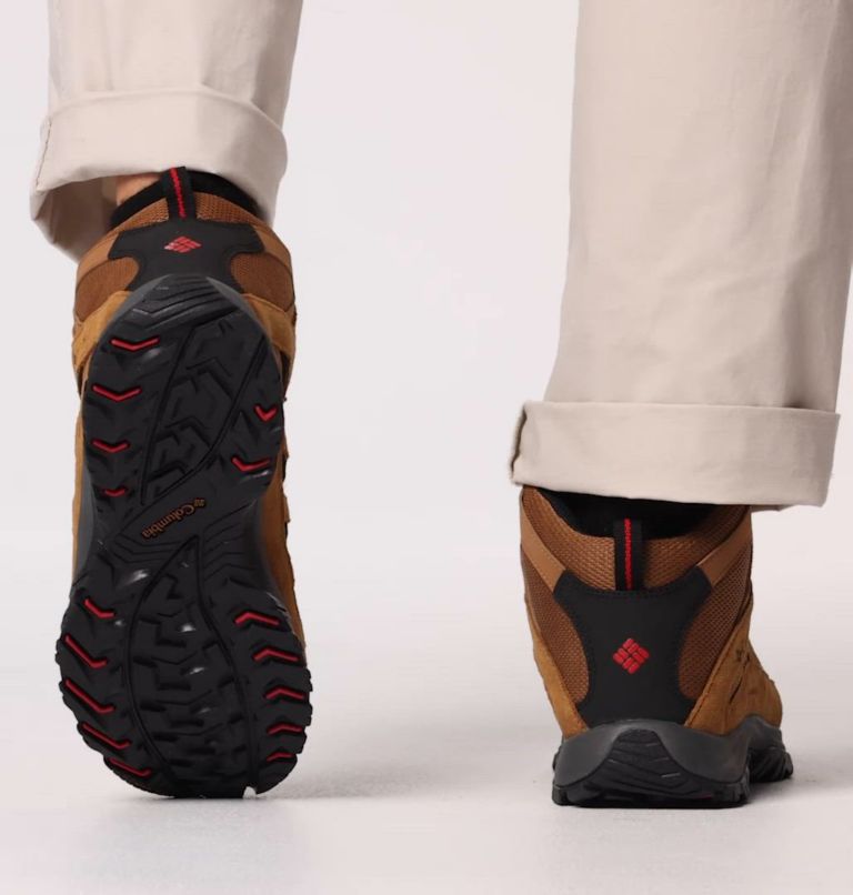 Chaussure de Randonnée Mid Imperméable Crestwood II Homme, Color: Camel Brown, Mountain Red