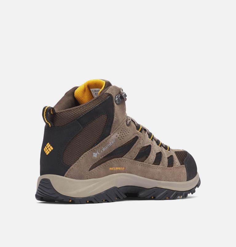 Men's Crestwood Mid Waterproof Hiking Boot - Wide, Color: Cordovan, Squash, image 9