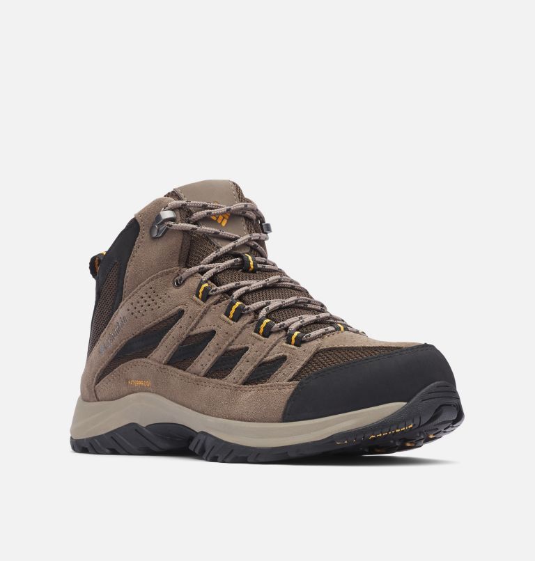 Men's Crestwood Mid Waterproof Hiking Boot - Wide, Color: Cordovan, Squash, image 3