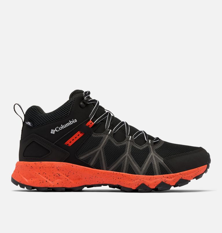 Men's Peakfreak II Mid Outdry Hiking Shoe, Color: Black, Red Quartz, image 1
