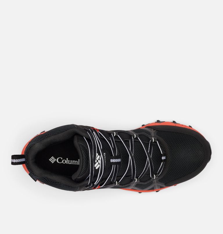 Men's Peakfreak II Mid Outdry Hiking Shoe, Color: Black, Red Quartz, image 3