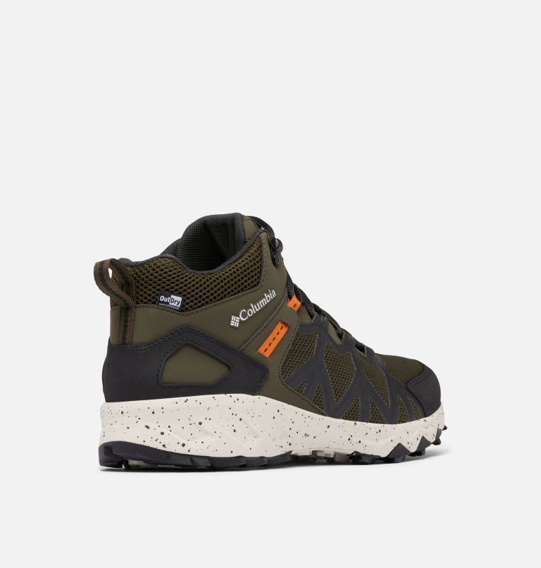Men's Peakfreak II Mid Outdry Hiking Shoe, Color: Deep Olive, Desert Sun, image 9