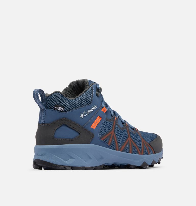 Men's Peakfreak II Mid Outdry Hiking Shoe, Color: Mountain, Tangy Orange, image 9