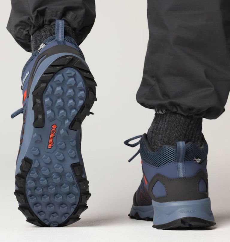 Men's Peakfreak II Mid Outdry Hiking Shoe, Color: Mountain, Tangy Orange