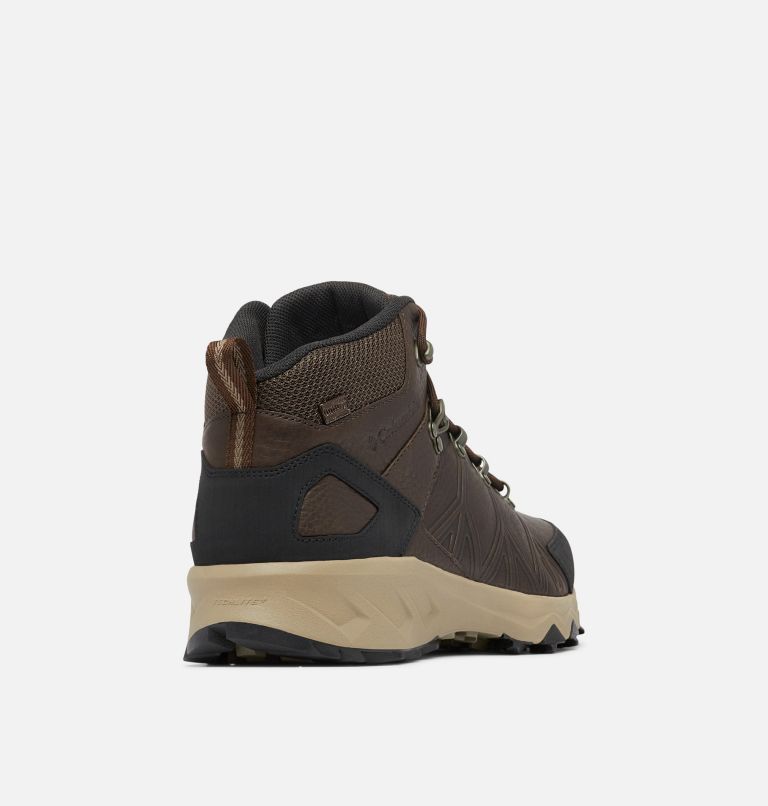 Men's Peakfreak II Mid Outdry Leather Hiking Shoe, Color: Cordovan, Black, image 9