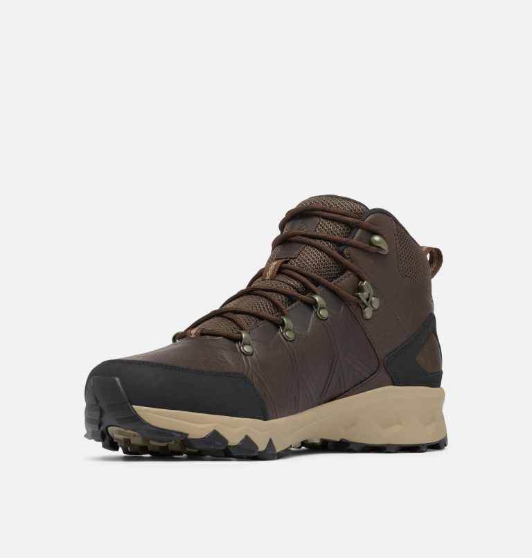 Men's Peakfreak II Mid Outdry Leather Hiking Shoe, Color: Cordovan, Black, image 6