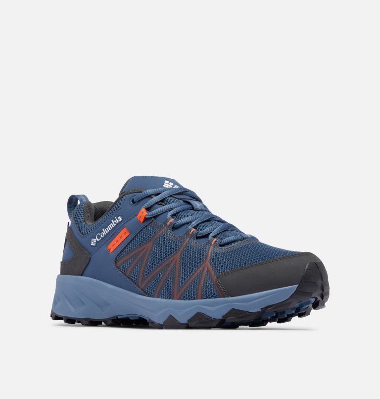 Men's Peakfreak II Outdry Hiking Shoe, Color: Zinc, Tangy Orange, image 3