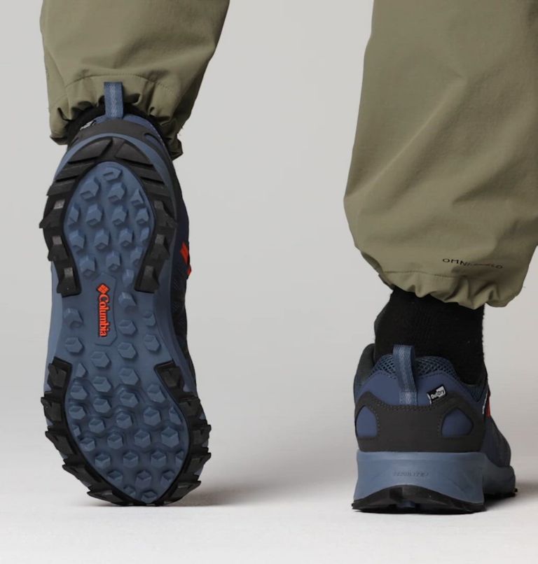 Men's Peakfreak II Outdry Hiking Shoe, Color: Zinc, Tangy Orange