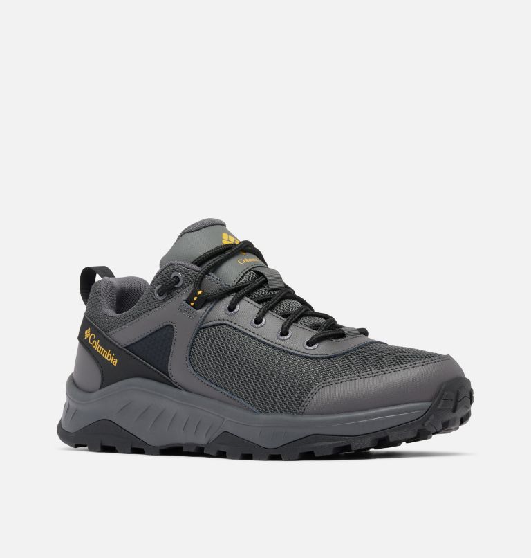 Men's Trailstorm Ascend Waterproof Shoe, Color: Dark Grey, Golden Yellow, image 3