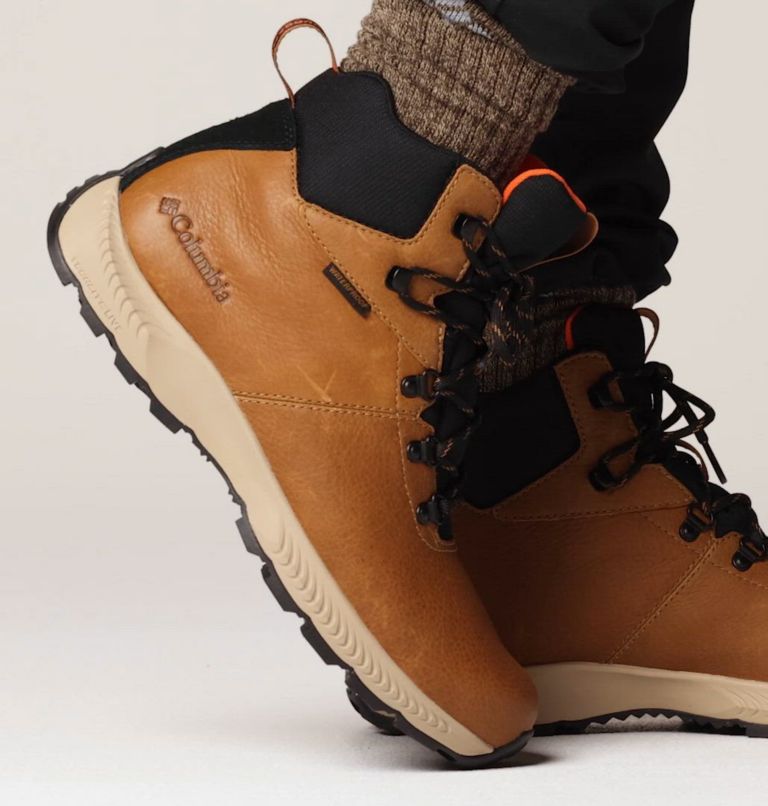 Men's Landroamer Explorer Waterproof Boot, Color: Elk, Tangy Orange