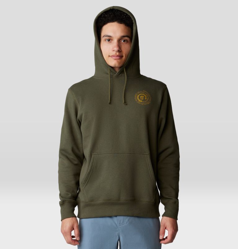 Men's Type Swirl Pullover Hoody, Color: Dark Pine, image 7
