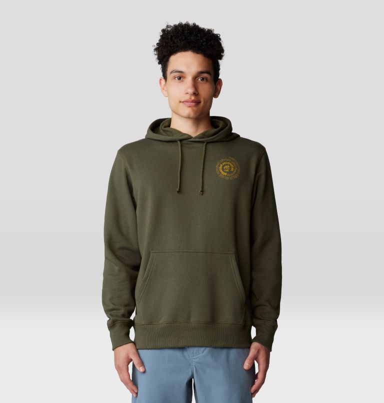 Men's Type Swirl Pullover Hoody, Color: Dark Pine, image 1