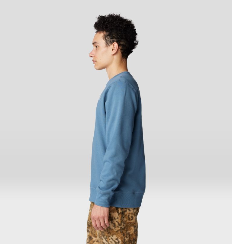 Men's Peace Crew Sweatshirt, Color: Adriatic Blue, image 3