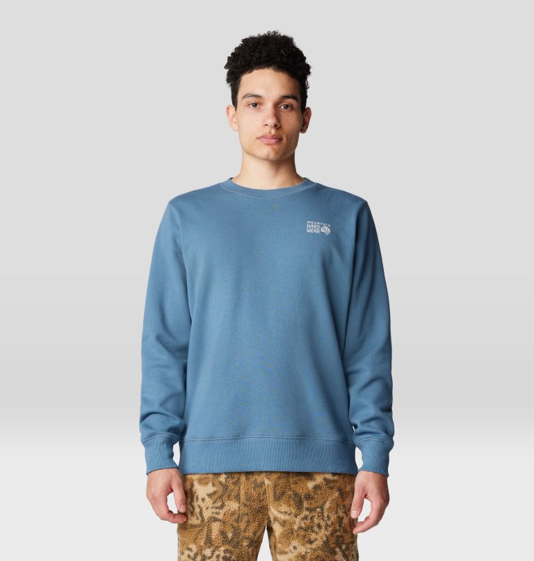 Men's Peace Crew Sweatshirt, Color: Adriatic Blue, image 6