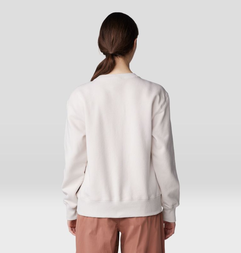 Women's Type Swirl Crew Sweatshirt, Color: Talc, image 2
