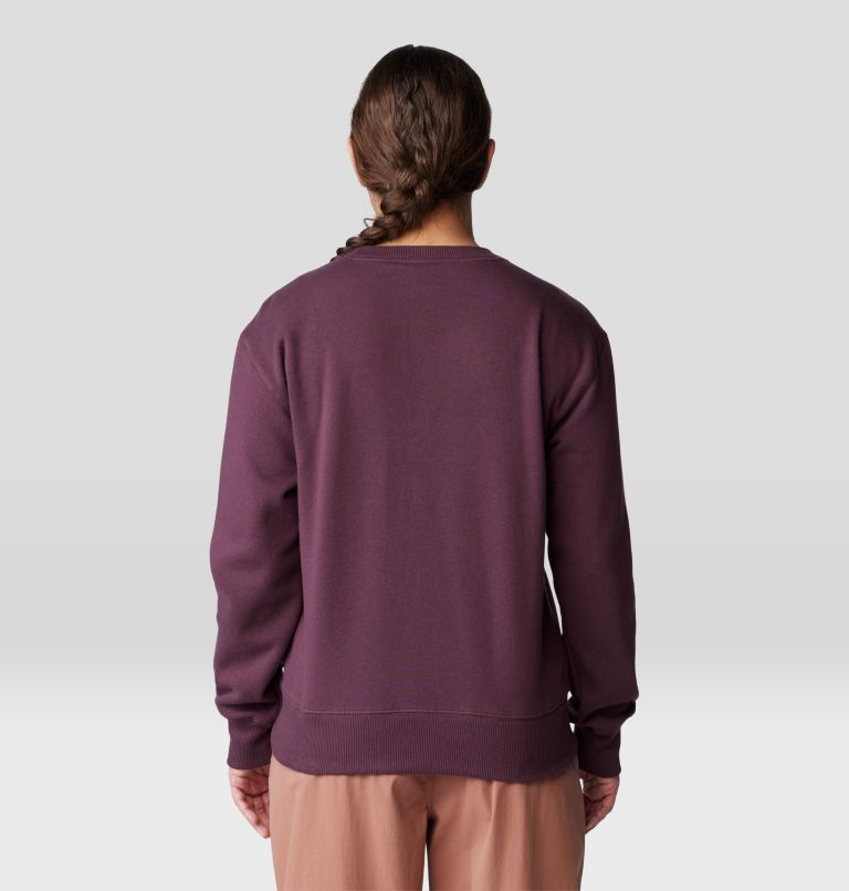 Women's Type Swirl Crew Sweatshirt, Color: Blackberry, image 2