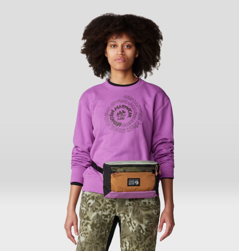 Women's Type Swirl Crew Sweatshirt, Color: Lilac Glow, image 5