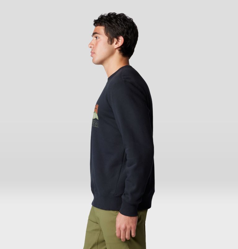 Men's Mt. Whitney Crew Sweatshirt, Color: Black, image 3