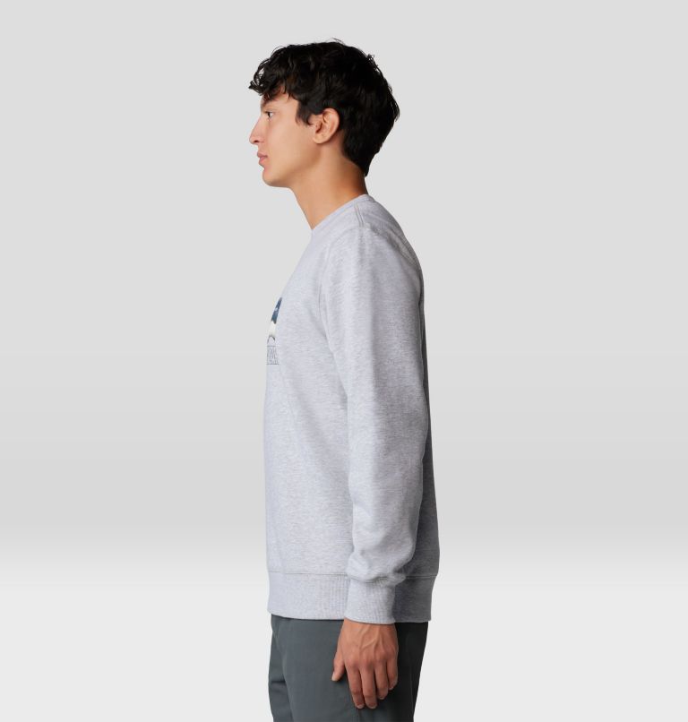 Men's Mt. Whitney Crew Sweatshirt, Color: Hardwear Grey Heather, image 3