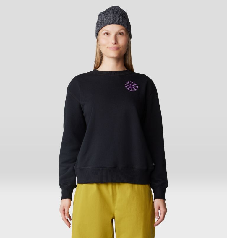 Women's Peace Crew Sweatshirt, Color: Black, image 6