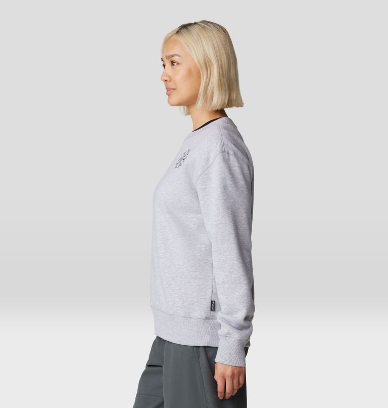 Women's Peace Crew Sweatshirt, Color: Hardwear Grey Heather, image 3