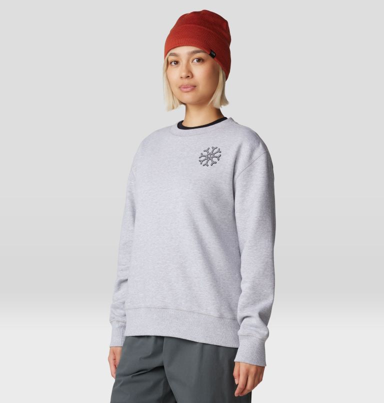 Women's Peace Crew Sweatshirt, Color: Hardwear Grey Heather, image 6