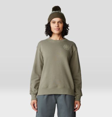 売れ筋商品|||マウンテンハードウェア パーカー・スウェットシャツ アウター レディース Desert Check Pullover Crew Sweatshirt - Women's Hardwear Grey Heather Women's Hoodies & Sweatshirts | Mountain Hardwear Outlet