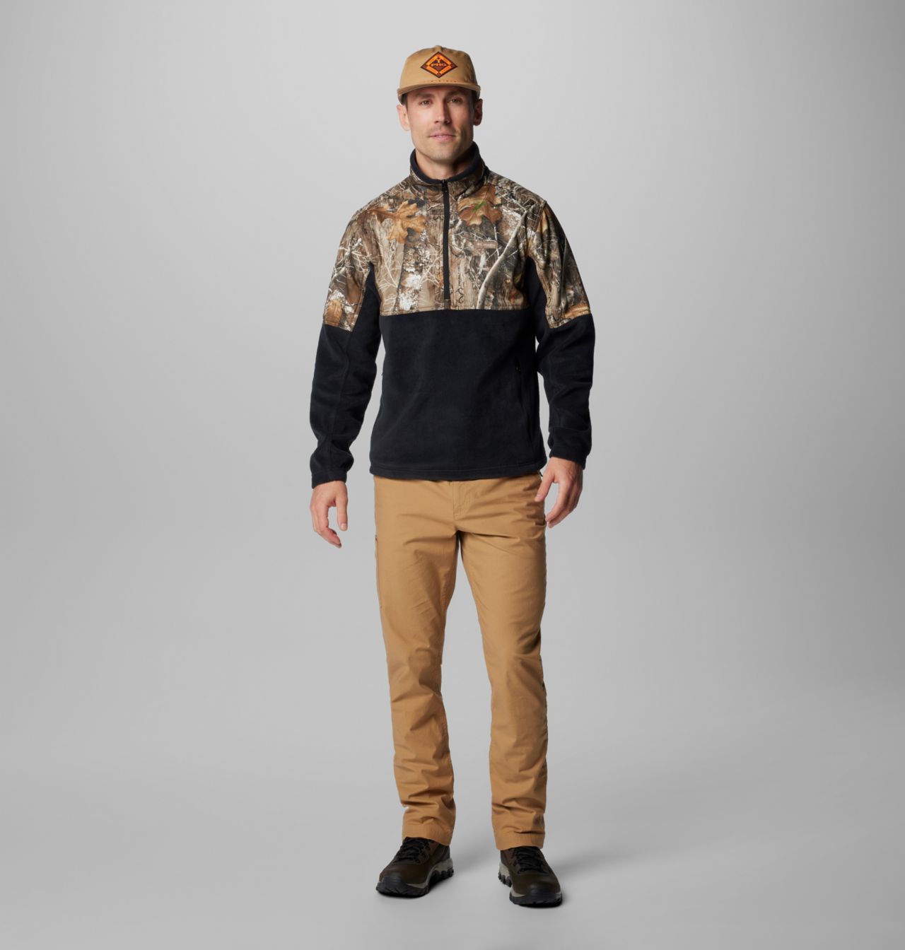 Men's PHG™ Fleece Overlay II Quarter Zip Fleece Pullover 3