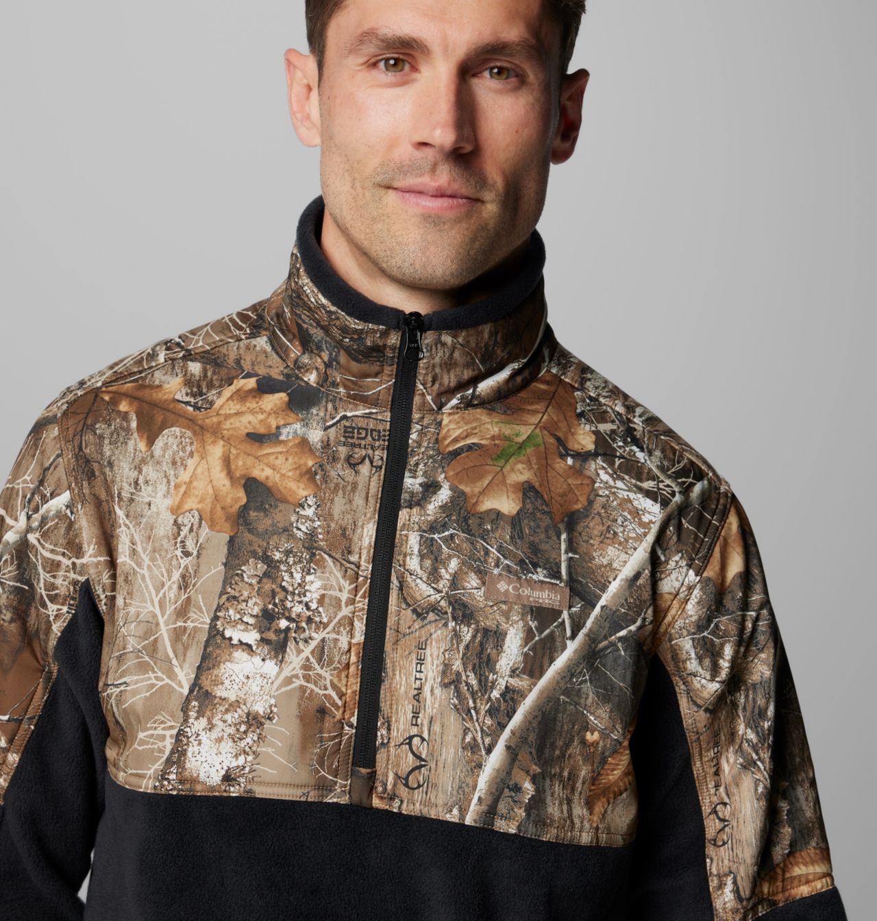 Men's PHG™ Fleece Overlay II Quarter Zip Fleece Pullover 5